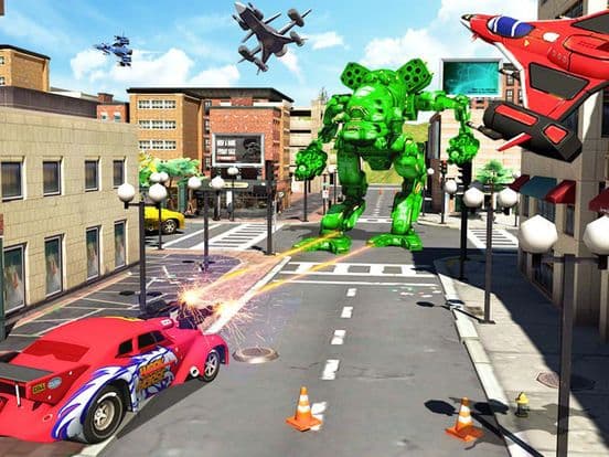 Flying Robot War Plane screenshot 4