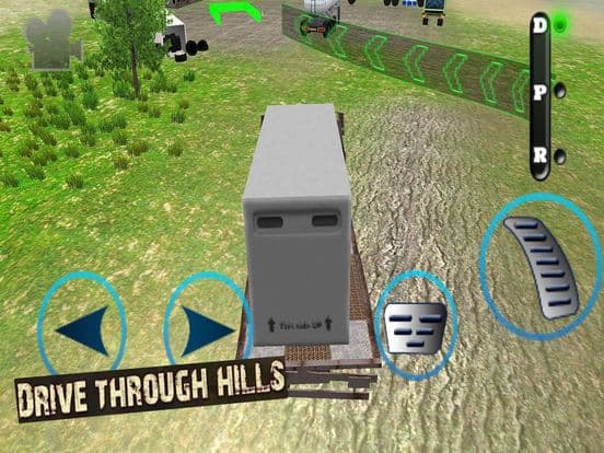 US Heavy Truck Cargo Driving