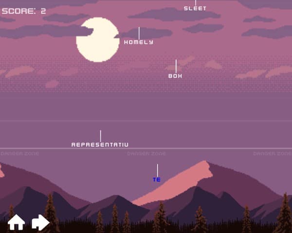 Typing game screenshot 3