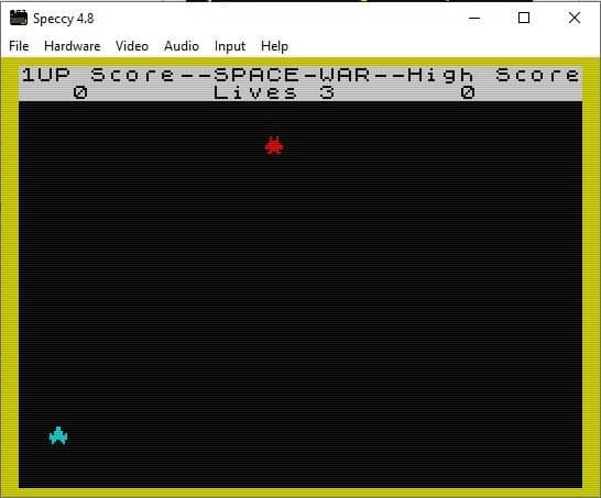 ZX Spectrum: Space War screenshot 2