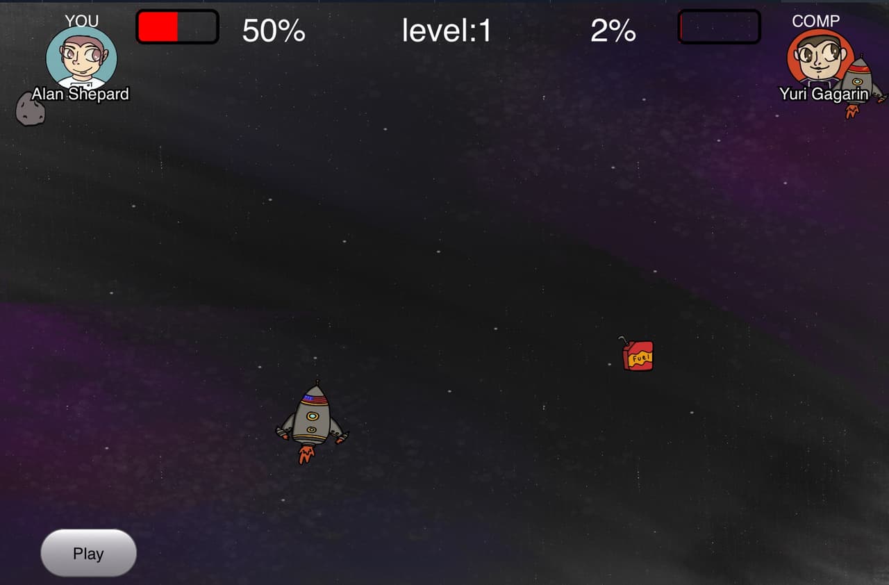 SPACE RACE GAME screenshot 2
