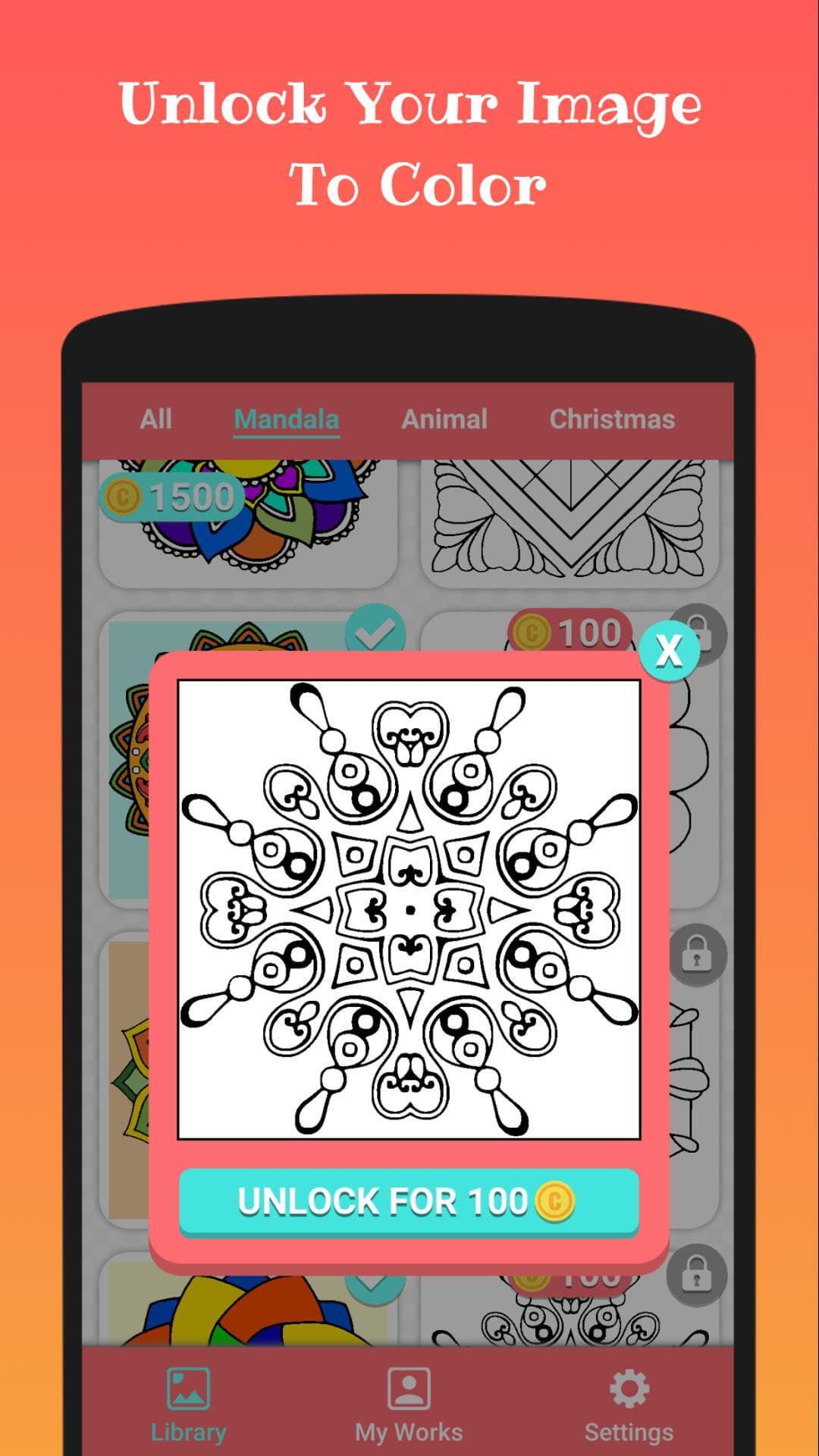 Mandala Coloring Book screenshot 5