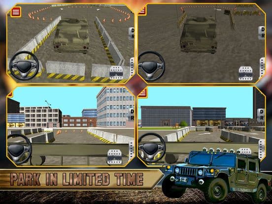 3D Military Jeep Parking Simulator Game screenshot 3