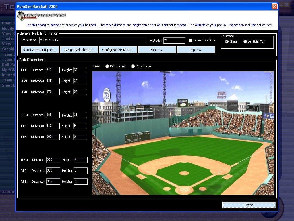PureSim Baseball 2004 screenshot 5