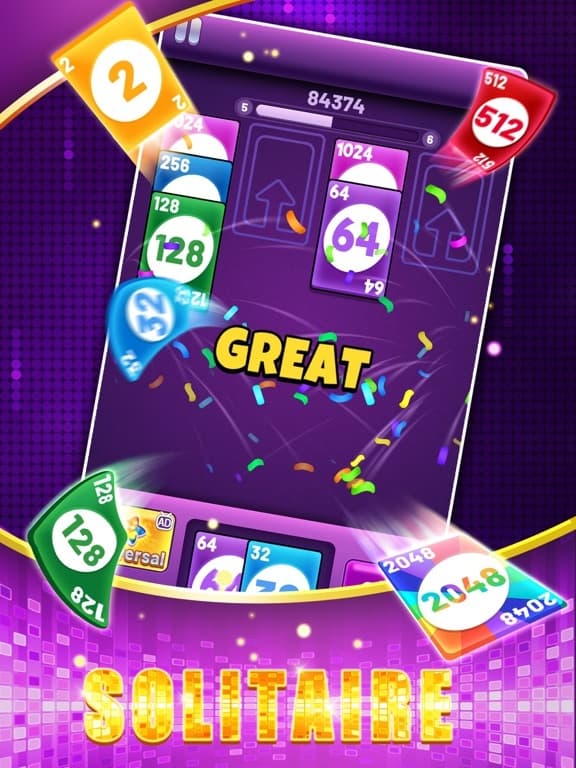 2048 Merge Solitaires screenshot 2