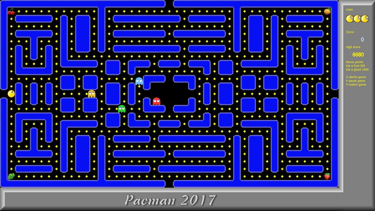 Pacman clone (Insaneostritch)