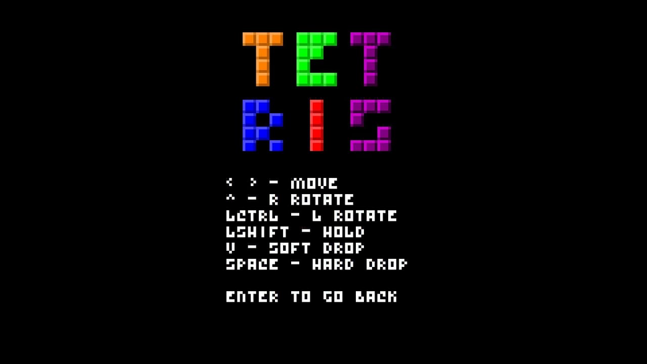 Console Tetris (Osicat) screenshot 3
