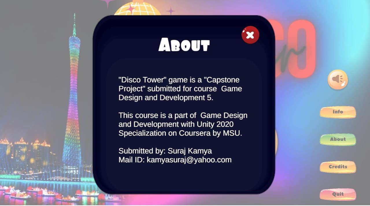 Disco Tower -- Capstone Project screenshot 2