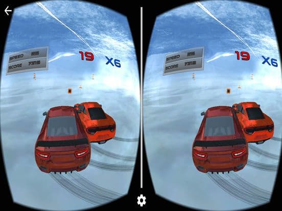 VR Real Snowy mountain Drifting game Pro screenshot 2