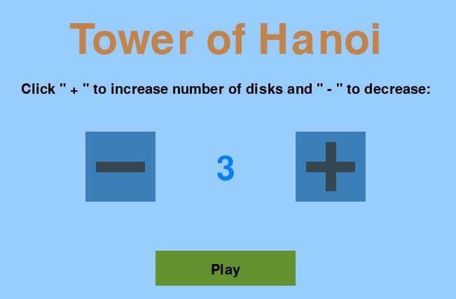 Tower of Hanoi (spudugly) screenshot 2