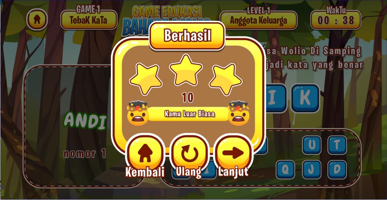 Game Edukasi Bahasa Wolio screenshot 5