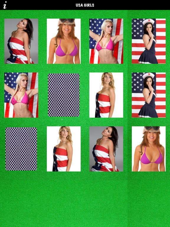 All American Girls Concentration Memory Game screenshot 4