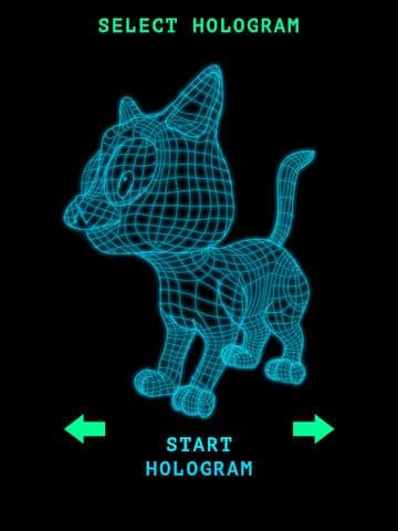 Hologram 3D Cat Simulator