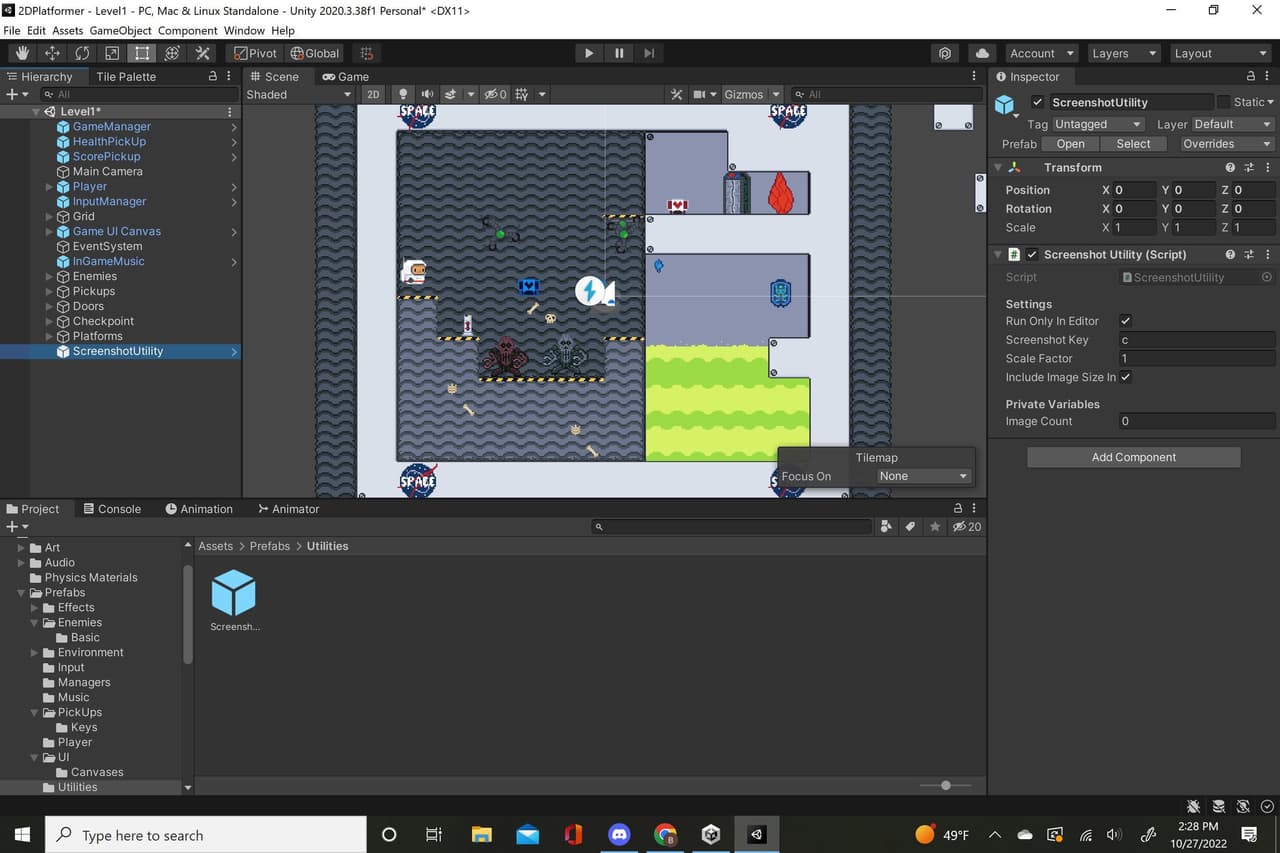 2DPlatformer (BilalSaqib19) screenshot 4