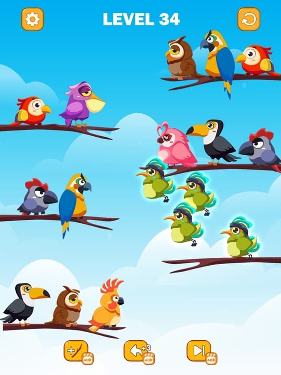 Bird Color Sort Puzzle screenshot 3