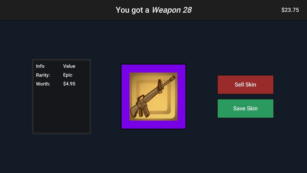 Case Opener Guns (itch) screenshot 2