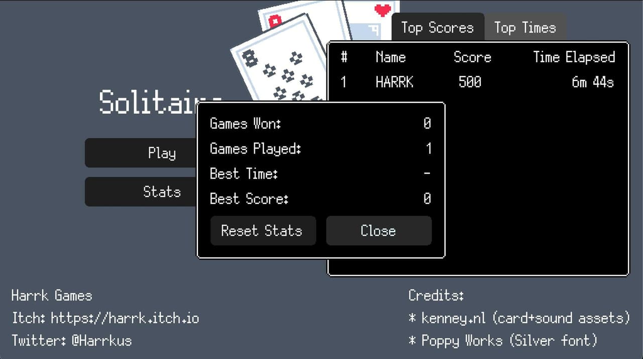 Solitaire Klondike (itch) screenshot 5