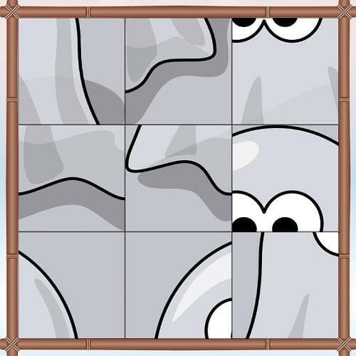 Cute Christmas Puzzle with Animals