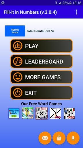 Fill it ins numbers puzzle games screenshot 2