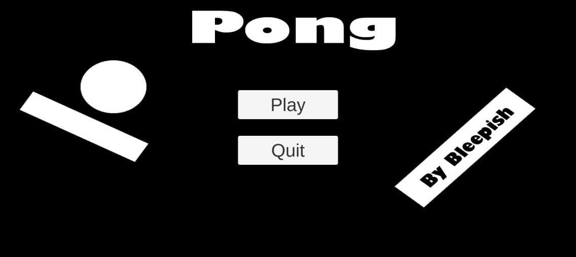 Pong Clone (Bleepish) screenshot 2