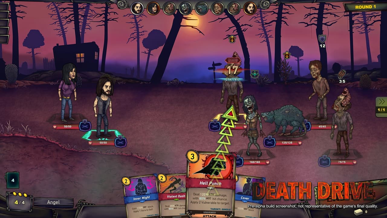 Death Drive: A Deck-Building Open World Survival RPG screenshot 4