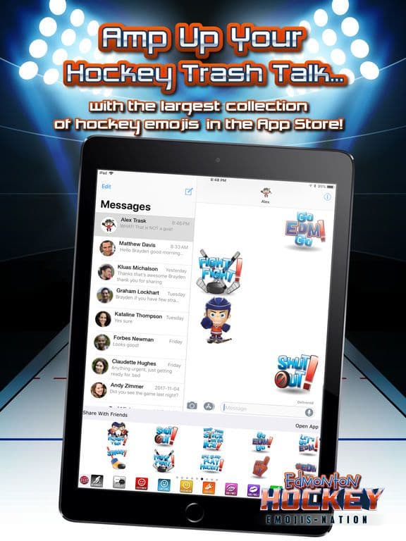 Edmonton Hockey Emojis screenshot 4