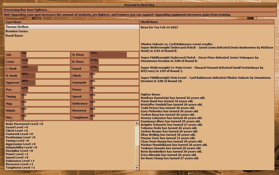 World Boxing Manager (itch) screenshot 6