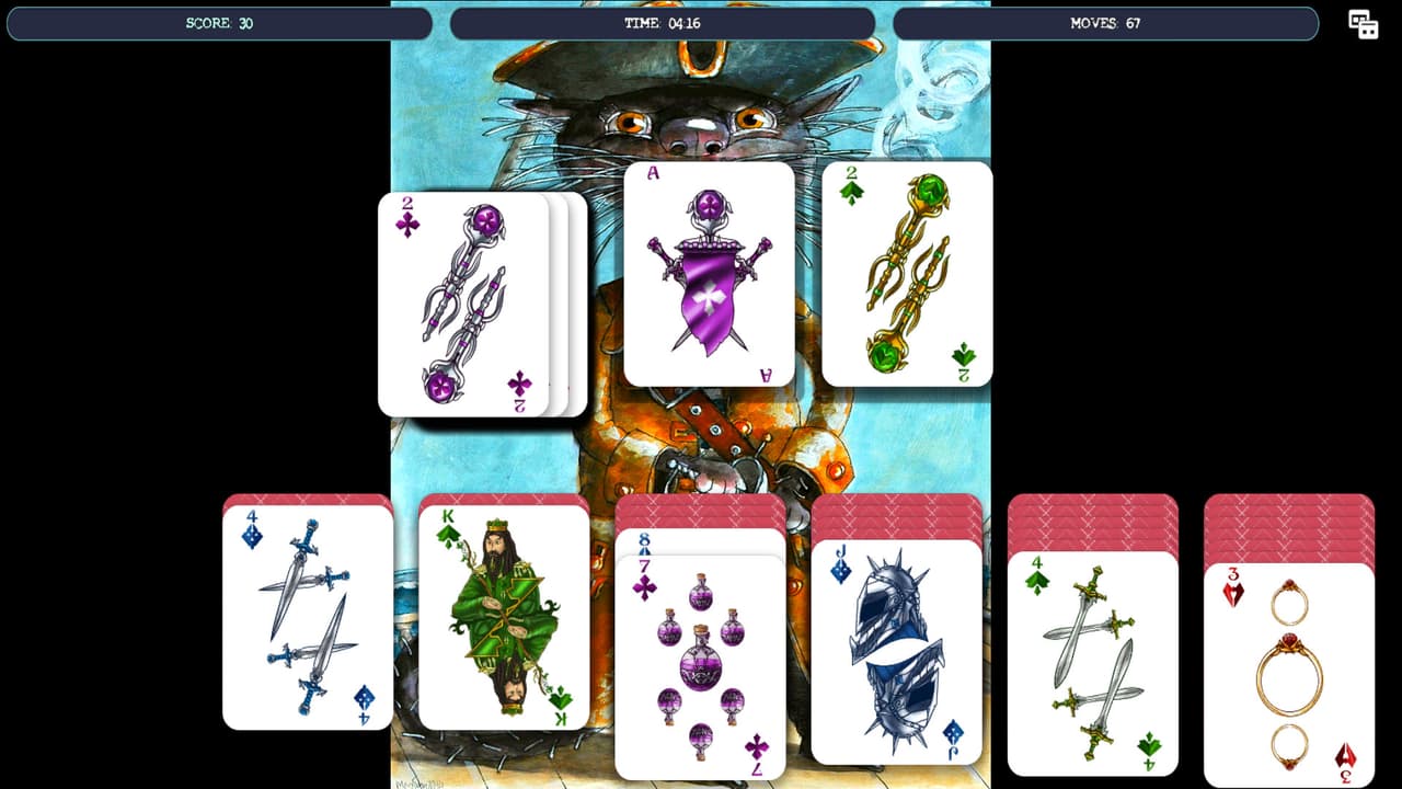 Solitaire - Cat Pirate Portrait screenshot 4