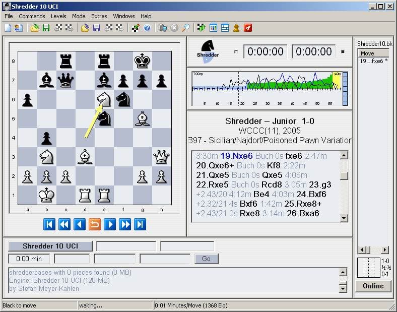 Shredder 10 UCI screenshot 2