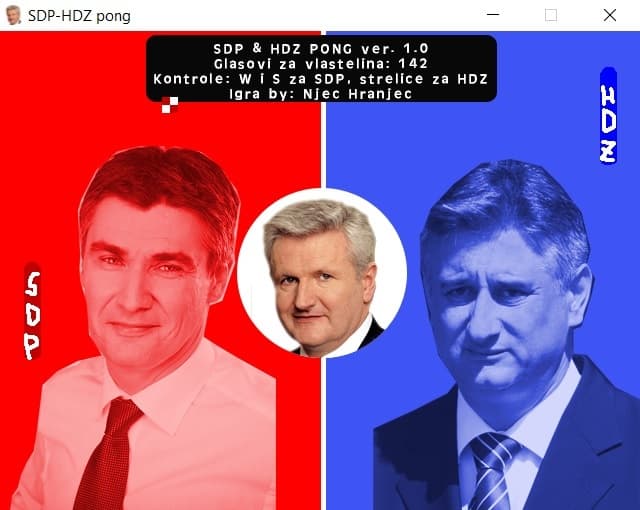 SDP - HDZ pong