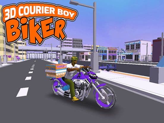 3D Courier Boy Biker screenshot 5