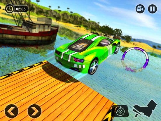 Floating Water Car Driving - Beach Surfing Racing screenshot 5