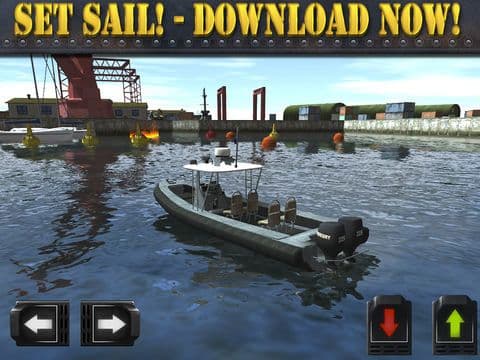Navy Boat Parking Simulator Game - Real Army Sailing Driving Test Run Park Sim Games