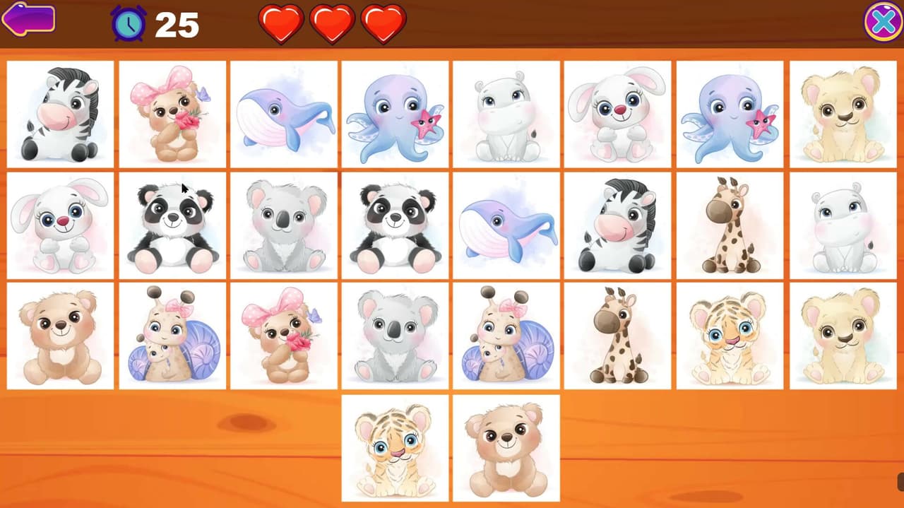 Cute Animals Memory Card Game screenshot 5