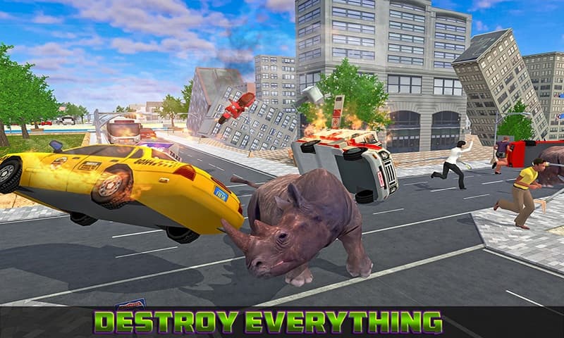 Wild Rhino City Rampage screenshot 3