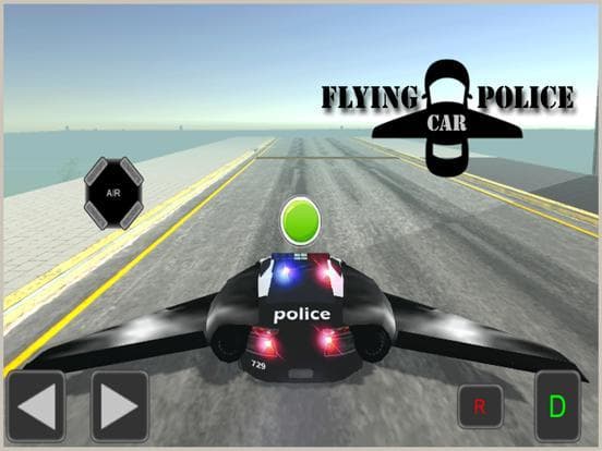 Flying Car Game - Future Police Chase 3D screenshot 6