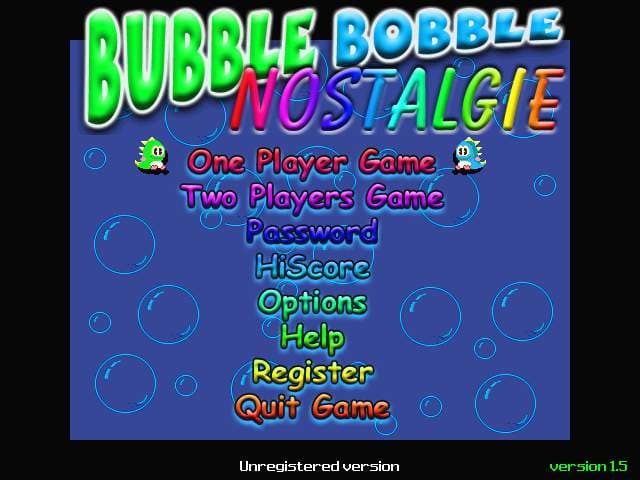 Bubble Bobble Nostalgie