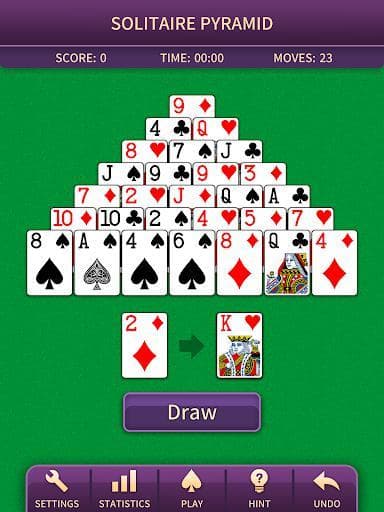 Pyramid Solitaire Pro screenshot 2