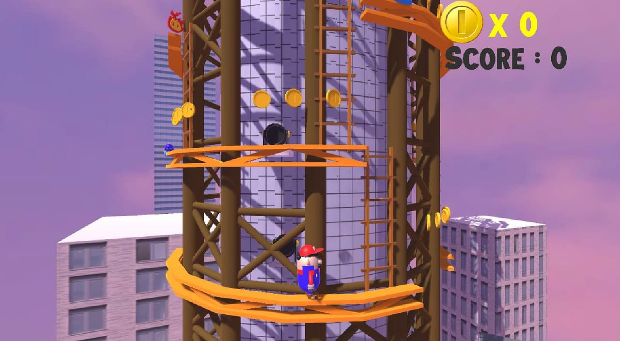 Donkey kong remake (Les donkey kings) screenshot 5