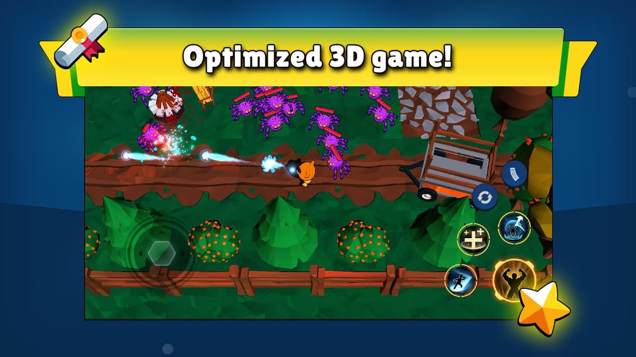 Garden Battle Stars - Shooter screenshot 3