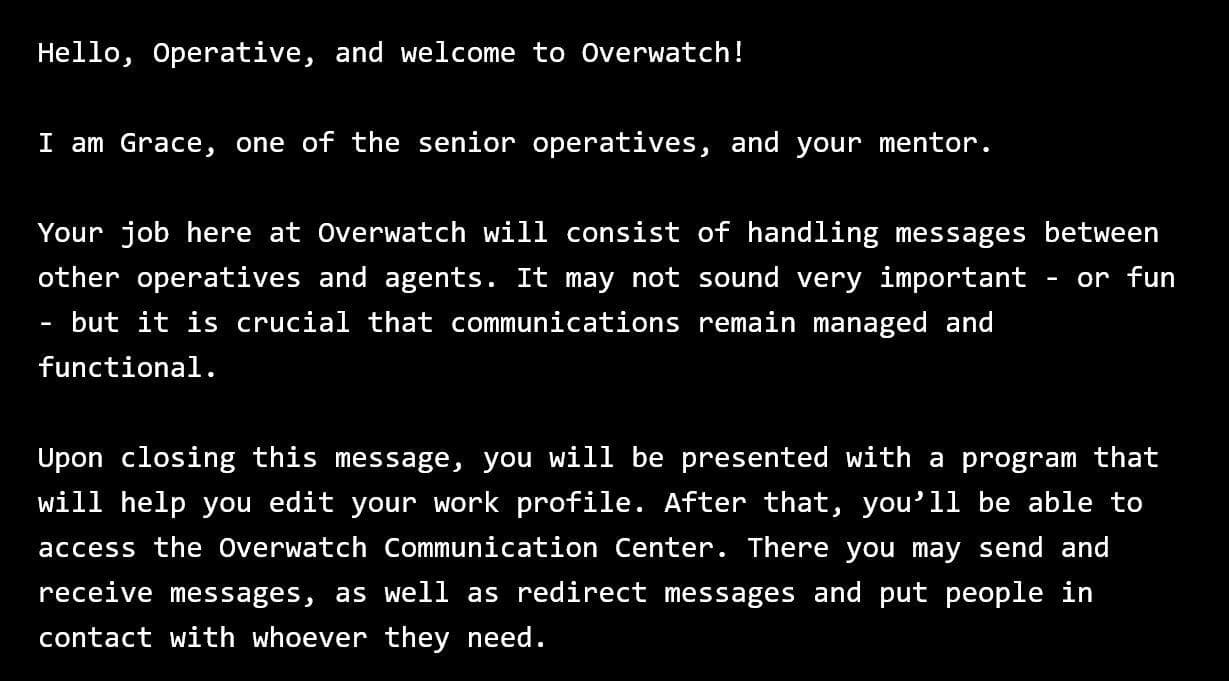 Overwatch Message Demo [Fangame] screenshot 2