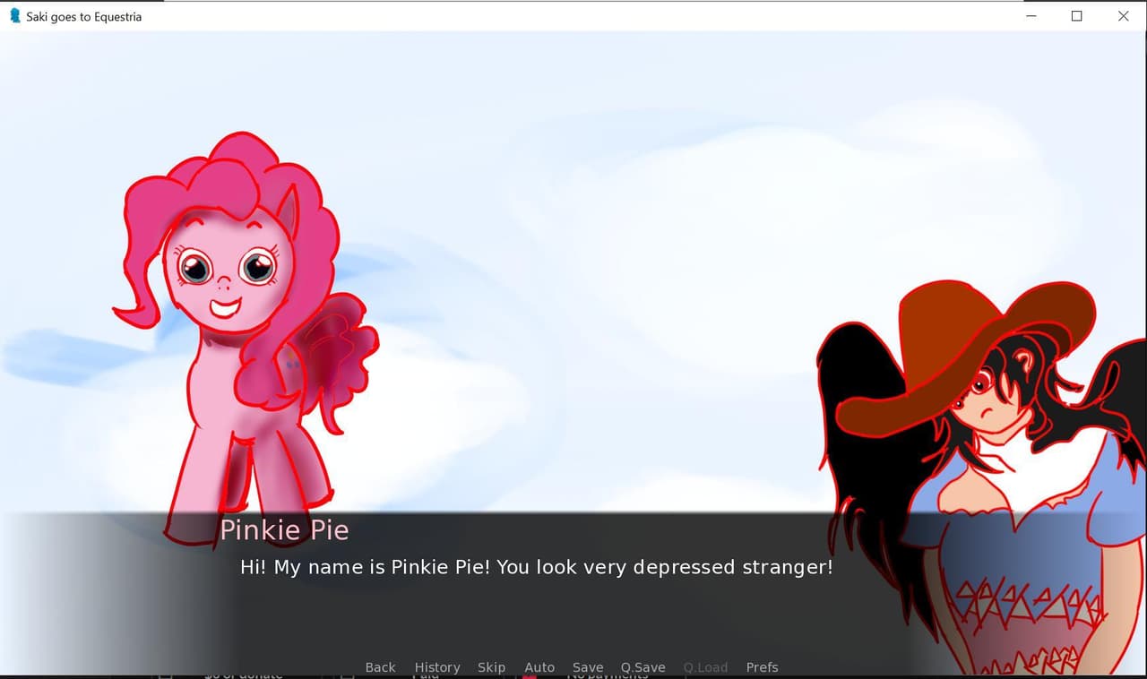Saki goes to Equestria screenshot 2