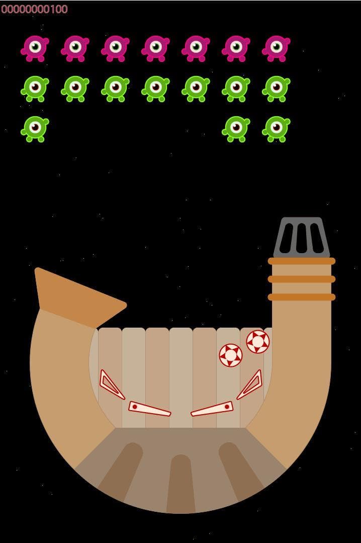 A balls hard fought battle against some devious space fiends in: Space Ball! screenshot 3