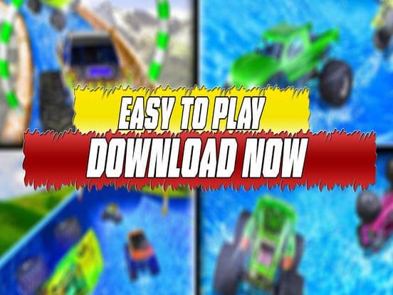 water slide monster truck Race screenshot 6