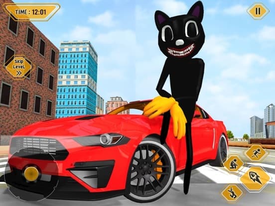 Scary Cartoon Cat Crime City screenshot 3