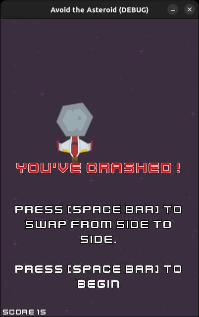 Avoid the Asteroid