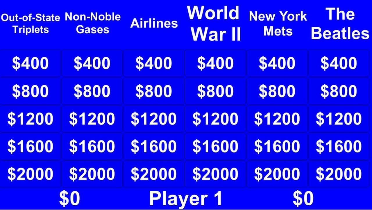William Schaefers Jeopardy!