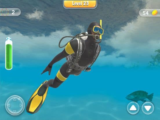 Scuba Diving Fun - Swim with sharks in deep sea 3D screenshot 4