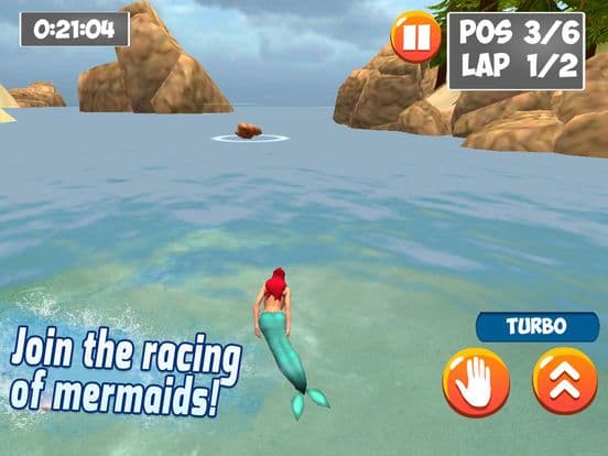 Underwater Mermaid Swimming Race Full screenshot 2
