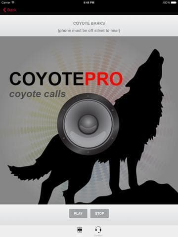 Coyote Hunting Calls - Ad Free- BLUETOOTH COMPATIBLE screenshot 2